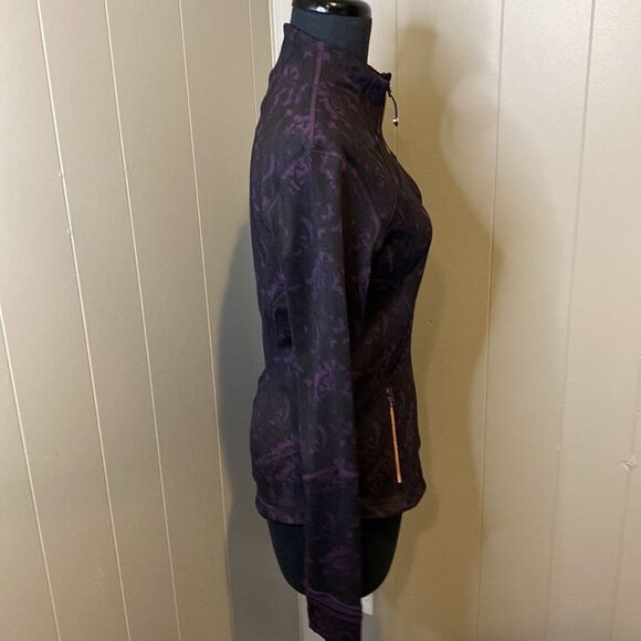 LULULEMON Women’s black purple Beautiful Baroque Zinfandel Forme Jacket - Picture 4 of 7